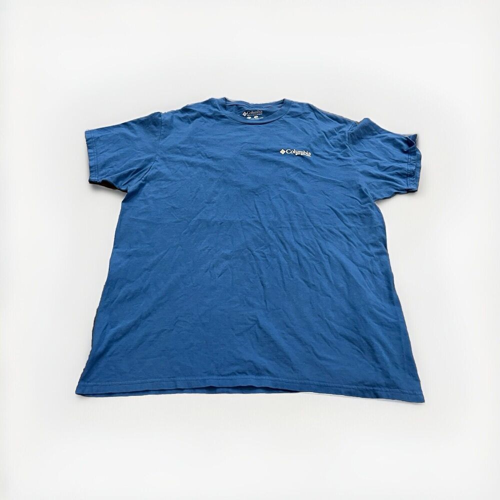 Columbia Mens Royal Blue PFG Graphic Short Sleeve Fishing Outdoors T-shirt XL